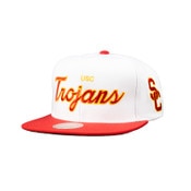 USC Trojans White Script Draft Snapback Hat